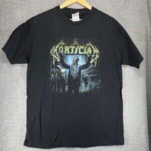 Vintage 2003 Mortician Lust for Death Taste for Flesh Black T-Shirt sz Large